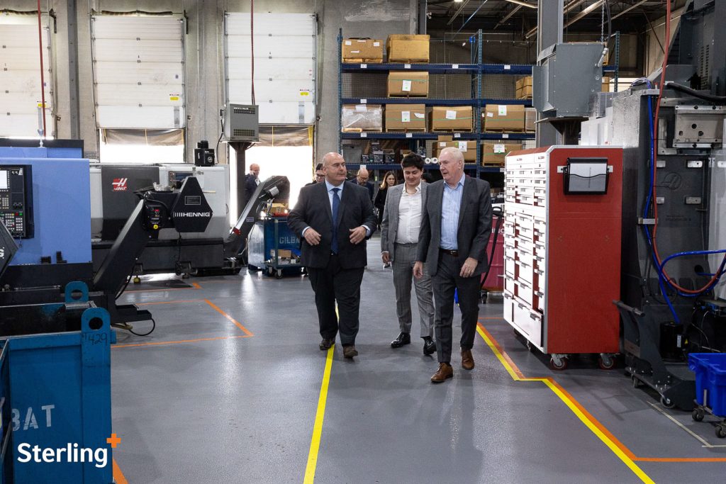 Sterling Industries, a leading medical device contract manufacturer headquartered in Vaughan, was pleased to welcome Mayor Steven Del Duca today for a tour of its advanced manufacturing facilities.